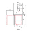 Meuble pizza 600 positif - 2 portes