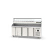 Meuble pizza 600 positif - 4 portes