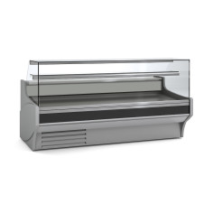 Vitrine horizontale positive prof 940 - Vitre droite double - Longueur 2465