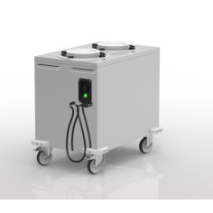 Chariot pour distribution assiettes chaudes
