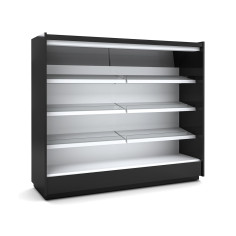 Vitrine murale supermarche gamme CLOVER - Hauteur 2m21 - Profondeur 1091 mm - Sans porte