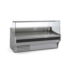 Vitrine horizontale prof 1100 - Vitre droite double - Longueur 1985