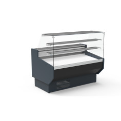 Vitrine horizontale pâtissière prof 940 - 2 étagères - Longueur 1265