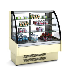 Vitrine libre service avec arrière portes vitrées