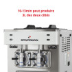 Machine à granité/milkshake - Sur comptoir - Débits intensifs - 2 parfums - 2 x 12 L