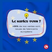 🔍 Le saviez-vous ? 🧠

95% de nos ventes sont issues de fabricants européens. 

Acheter européen c'est : 
- Un gage de qualité 
- La certification de la conformité des produits selon les normes européennes 
- Une réduction de l'empreinte carbone

#codigel #restauration #hotellerie #gms #chaine #boulangerie #installateur #froid #chaud #CHR #europe #matériel #fabricant